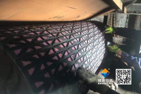 【案例】鸿运国际陶瓷滚筒包胶：火电输煤系统耐磨十年验证